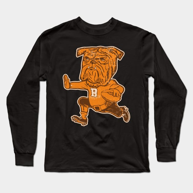 Dawg Pound Mascot Long Sleeve T-Shirt by darklordpug